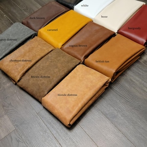 Vegan faux leather {Peta-Approved} handbag upholstery 54 inch wide fabric cut by the yard NAT Leathers™ Multiple colors