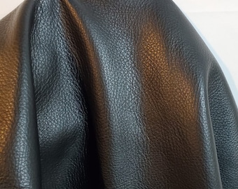 20-26 sq.ft. Black Aniline natural tumble grain soft Fullgrain 2.5 oz Nappa Cowhide upholstery craft handbag hide 2.0-2.5 oz NAT Leathers