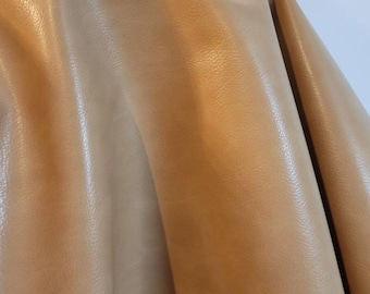 Nude Bone 2 tone Faux Vegan leather Pleather sold by the yard 36 inches x 52 inches wide Synthetic for one yard.  1 yard up to 10 yards