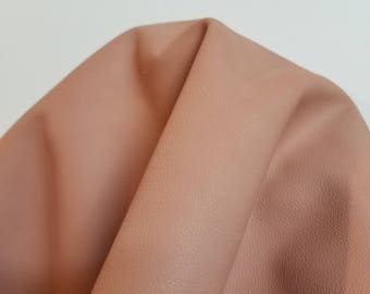 Leather 14-18 sf Blush Pink Coral Pebblegrain hide cowhide skin 2.5 oz 1.2 mm nappa genuine  cow