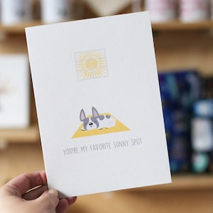 Lieblings-Sonnige Stelle Französische Bulldogge Valentinstag Liebe Grußkarte - Französische Bulldogge Karte - Frenchie Karte - Süße Hundekarte - Individuelle Karte