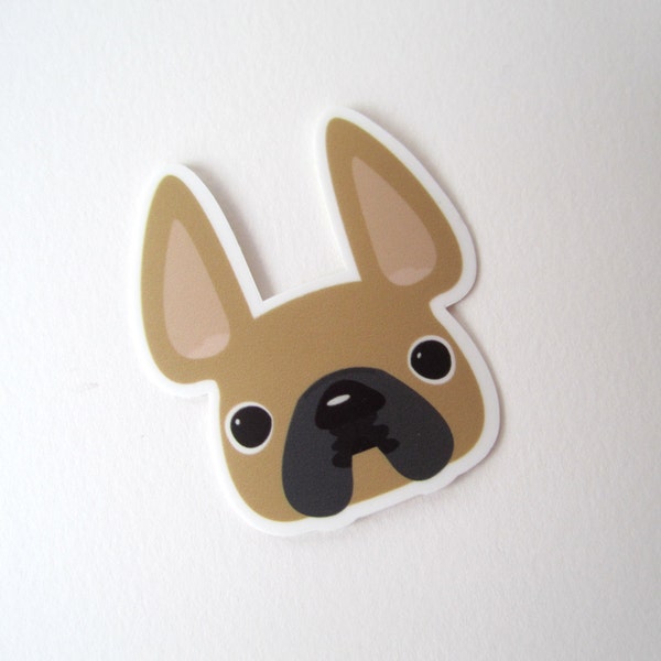 Fawn Français Bulldog Mini Sticker - Français Bulldog Sticker - Frenchie Sticker - Vinyle Sticker - Vinyle Dog Sticker - Bulldog Gifts - Frenchie