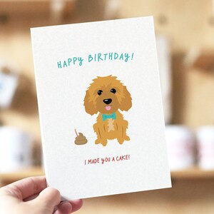 Carte d’anniversaire Goldendoodle, carte d’anniversaire Doodle, carte Dog Bday, carte d’anniversaire pour chien, anniversaire de chien mignon, carte d’anniversaire de maman de chien, anniversaire drôle