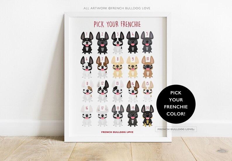 Custom French Bulldog Print 8x10in NYC French Bulldog Etsy