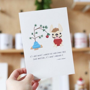 SET von 12 Frenchie-Weihnachtskarten, Französische Bulldoggen-Weihnachtskarte, Frenchie-Weihnachtskarte, Hundeweihnachtskarten, niedliche Weihnachtskarten