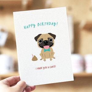 Mops Geburtstagskarte, Mops Geburtstagskarte, Mops Karte, Mops Karte, Mops Karte, lustige Geburtstagskarte, lustige Geburtstagskarte, Geschenk für Mops