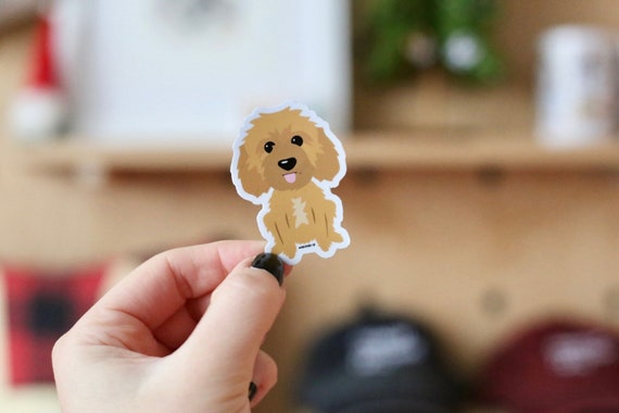 Goldendoodle Sticker Mini Doodle Sticker Waterproof Sticker Doodle