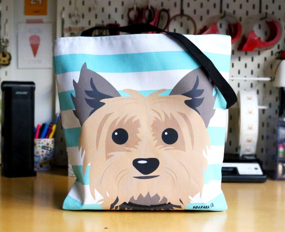 Cartoon Yorkie Tote Bag Cartoon Yorkie Tote Bag
