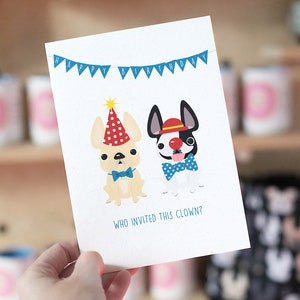 Dieser Clown Französisch Bulldogge Geburtstagskarte - Frenchie Geburtstagskarte - Französisch Bulldogge Geburtstag - Hund Geburtstagskarte - Geburtstagsgeschenke