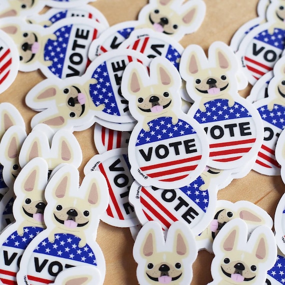 VOTE sticker Set of 3 Election Day Vote Sticker Register Etsy