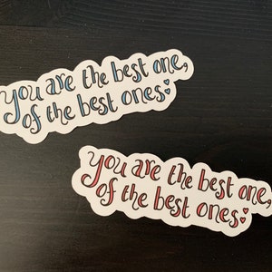 Vous êtes le meilleur des meilleurs, Stickers inspirés du tableau de bord confessionnel « volé », chanson d'amour, Saint-Valentin, émo