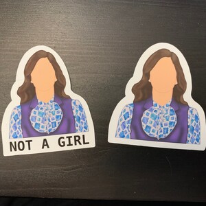 Goede Janet, Not A Girl, D'arcy Carden, The Good Place geïnspireerd Sticker