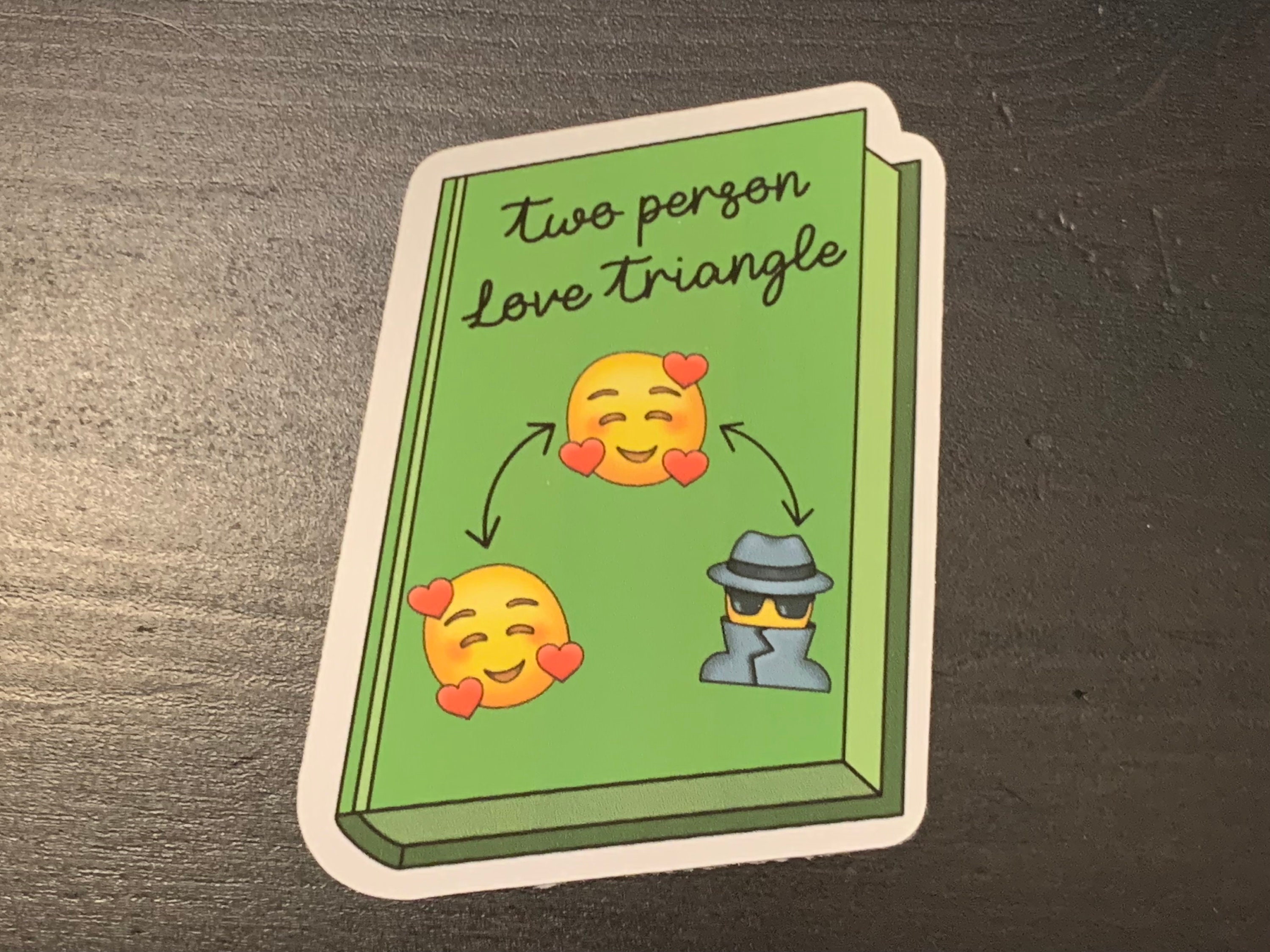 Twoperson Love Triangle Book Trope Sticker Fan Fiction / Etsy