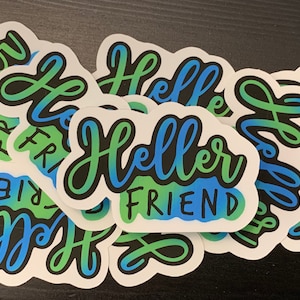 Heller Friend Sticker, Supernatural, Destiel, Dean Winchester, Castiel, SPNfamily