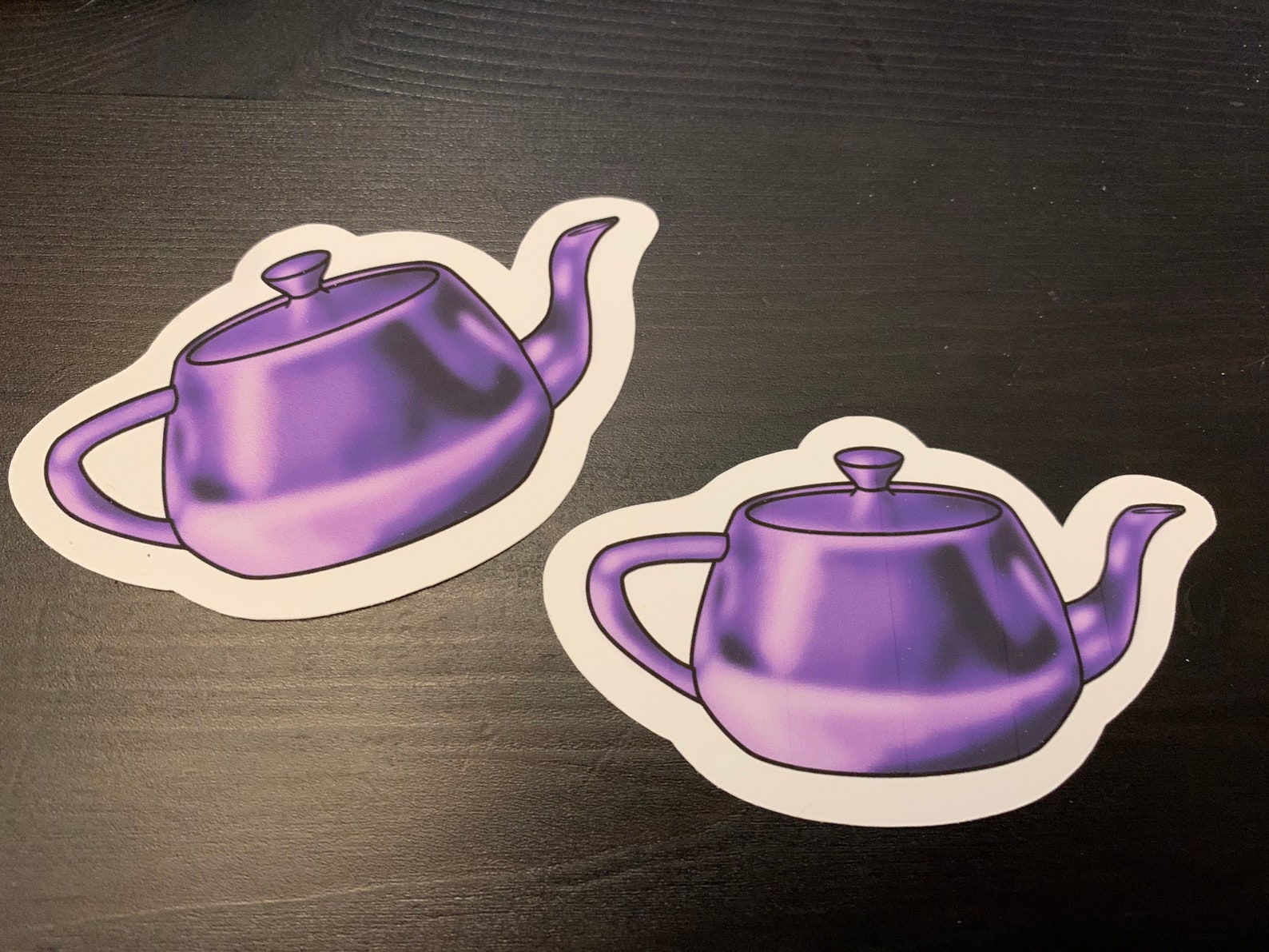 Utah Teapot Stickers Newell teapot 3D Computer Graphics Etsy