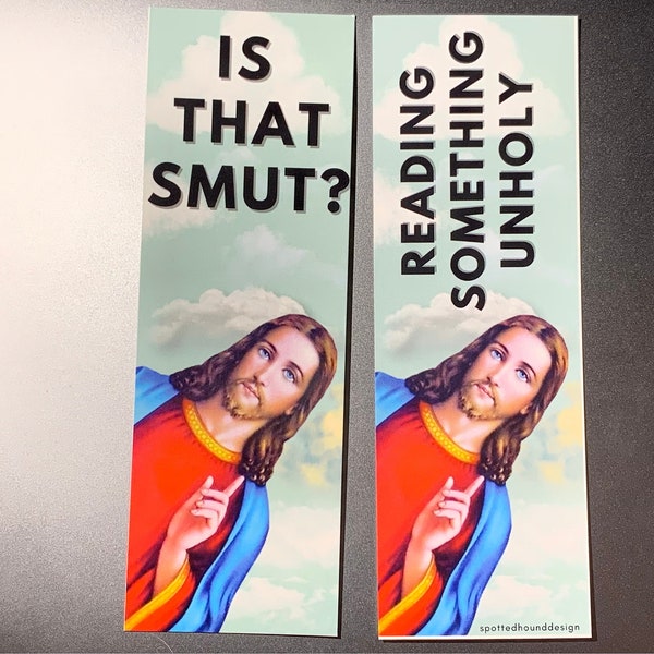 Jesus: Is That Smut Bookmark, Reading Something Unholy Bookmarks, Lemon, Romance Novels, Bodice Rippers, Gifts for Readers, Booktok