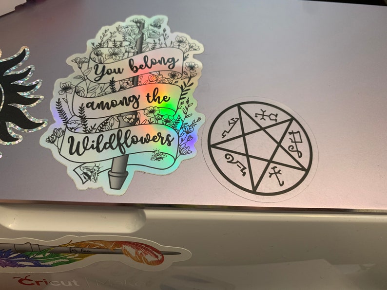 Devil's Trap Stickers, Clear / Transparent, Supernatural, SPNfamily, Sigils, Devils Trap, Demons, Dean and Sam Winchester image 3