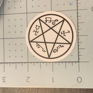 Devil's Trap Stickers, Clear / Transparent, Supernatural, SPNfamily, Sigils, Devils Trap, Demons, Dean and Sam Winchester image 5