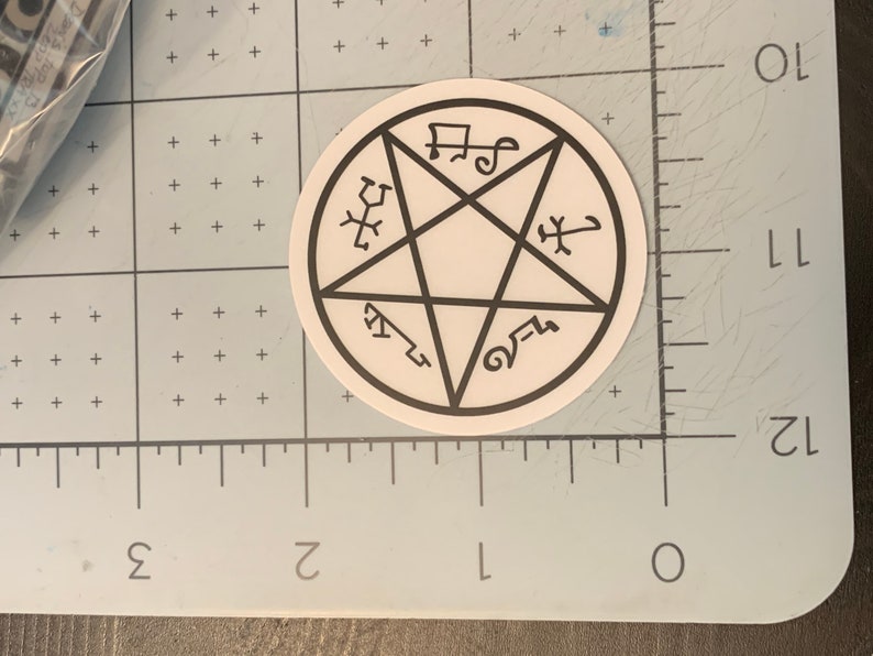 Devil's Trap Stickers, Clear / Transparent, Supernatural, SPNfamily, Sigils, Devils Trap, Demons, Dean and Sam Winchester image 5