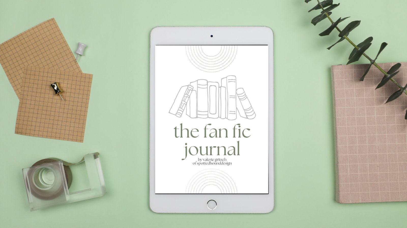 DIGITAL The Fan Fic Journal - Digital Printable PDF Reading Tracker for Fan Fiction