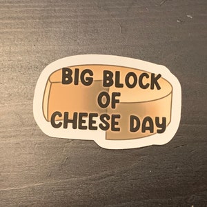 Pegatina del día del gran bloque de queso, pegatinas inspiradas en El ala oeste, Leo McGarry