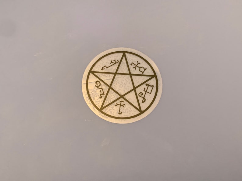 Devil's Trap Stickers, Clear / Transparent, Supernatural, SPNfamily, Sigils, Devils Trap, Demons, Dean and Sam Winchester image 4