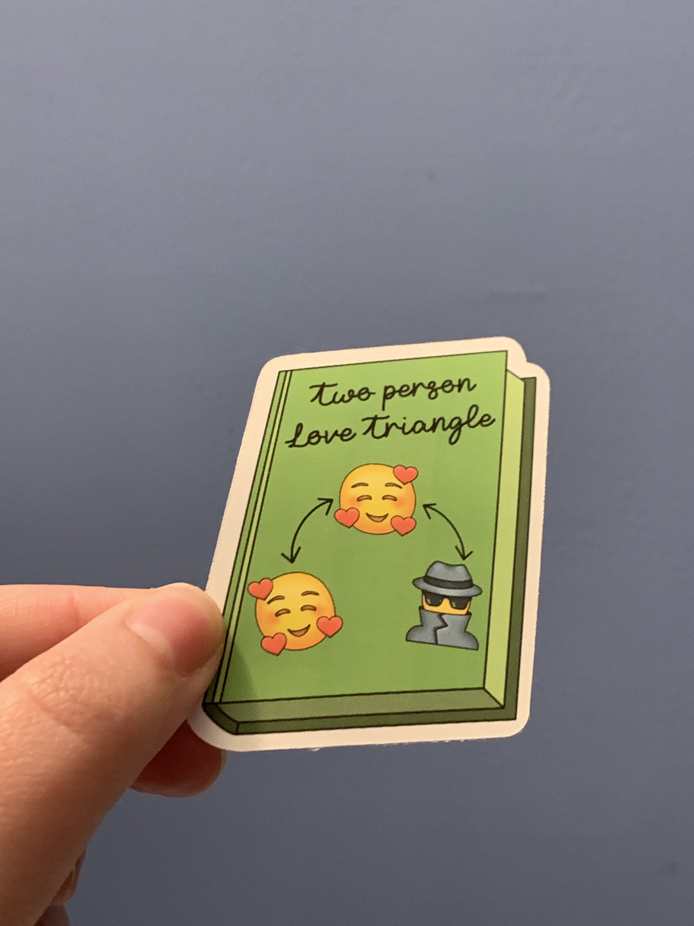 Twoperson Love Triangle Book Trope Sticker Fan Fiction / Etsy