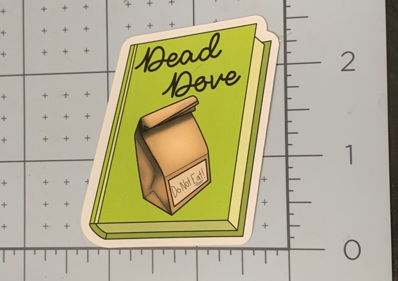 Dead Dove Do Not Eat Book Trope Sticker Fan Fiction / Romance Etsy