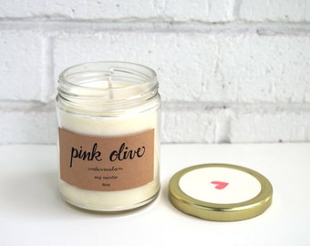 watermelon soy candle