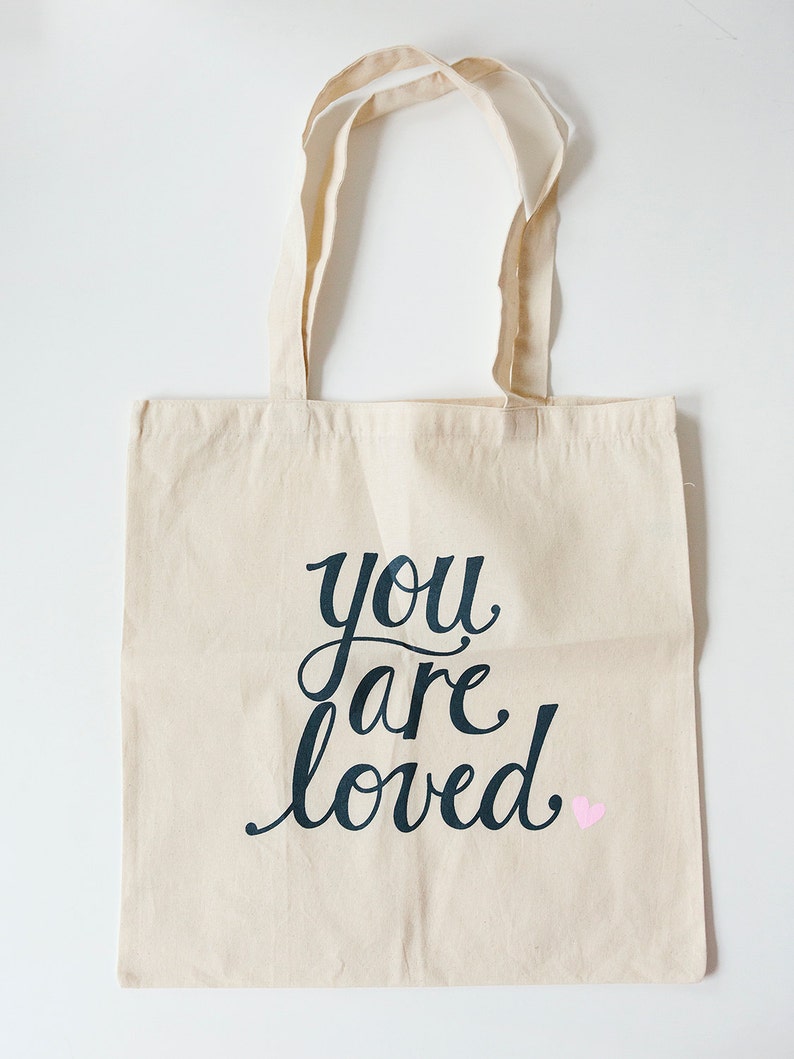 You are loved tote bag Etsy