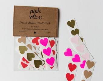 heart sticker multi-pack