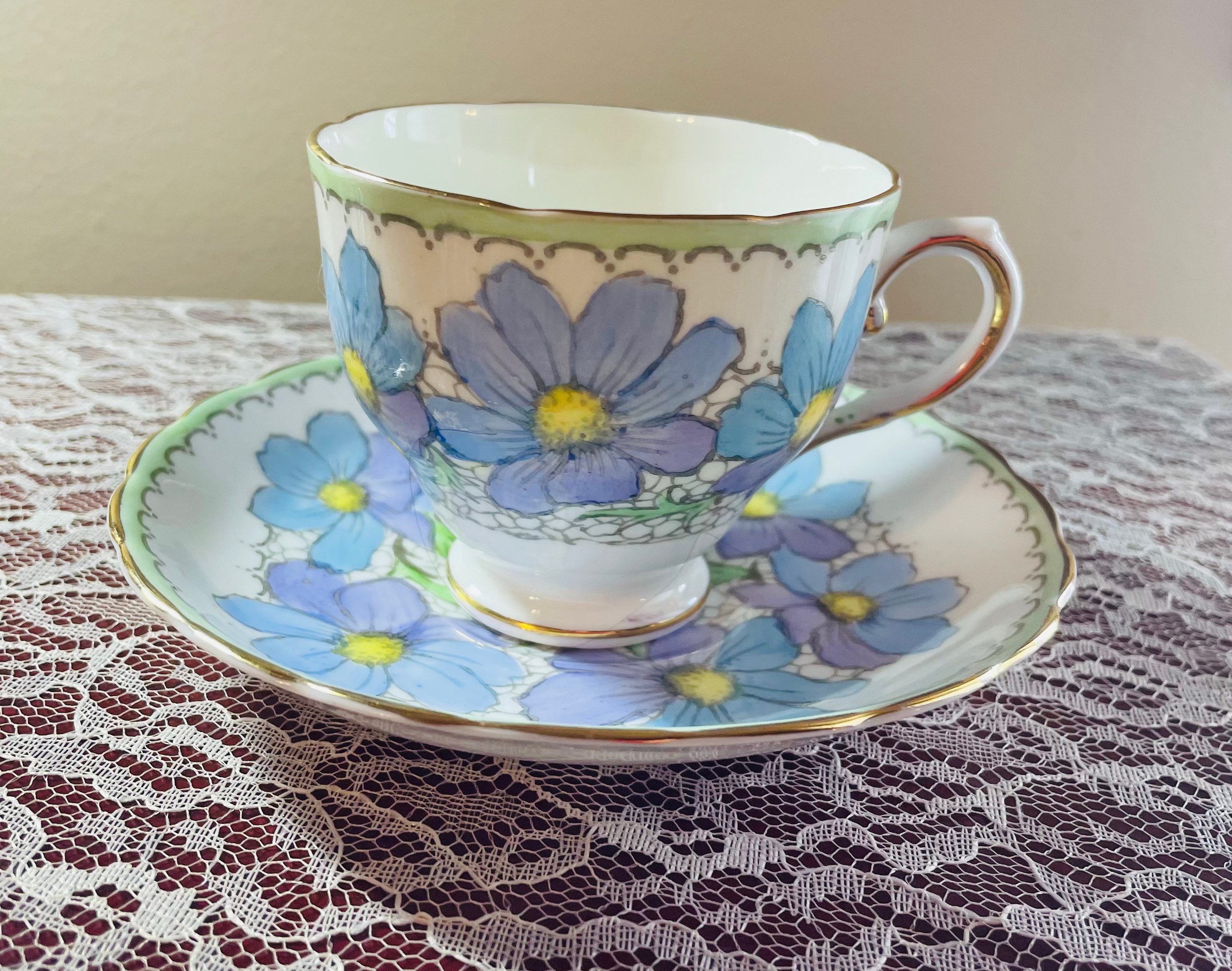 Vintage Royal Tuscan Fine Bone China England Tea Cup & Saucer. Etsy