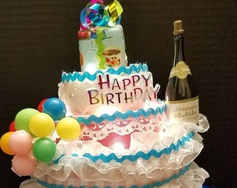 Chapeau d'anniversaire - chapeau lumineux - chapeau d'anniversaire adulte - chapeau de gâteau - chapeau fête sur la tête - chapeau de fête d'anniversaire lumineux - chapeau de fête - chapeau amusant