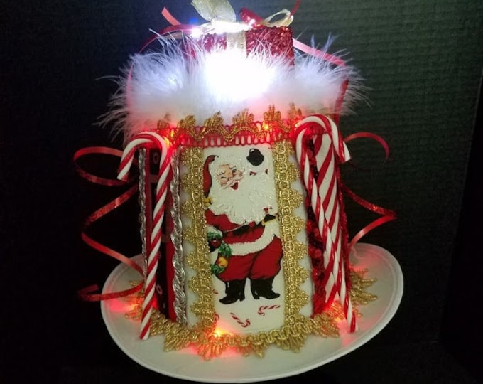Lighted Christmas Top Hat Christmas Top Hat Festive Christmas Top Hat