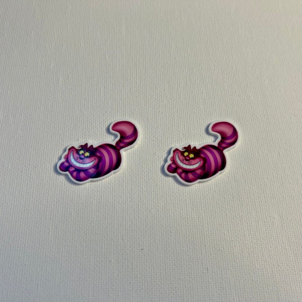 Planar- flatback - resin charms- Purple Cat - pendants- badge reels- epoxy charms- resin- flatback planar- charms- planar charm- flat charm