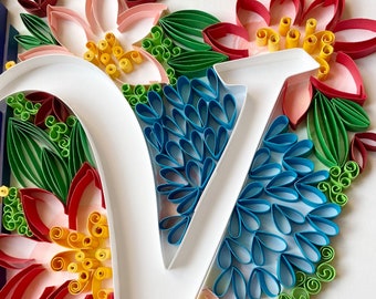 Personlized Framed Quilling Letter | Gift