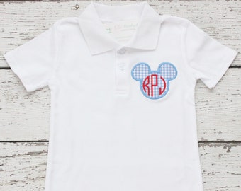 Mickey Polo, Monogrammed Disney Polo, Classic Disney Polo