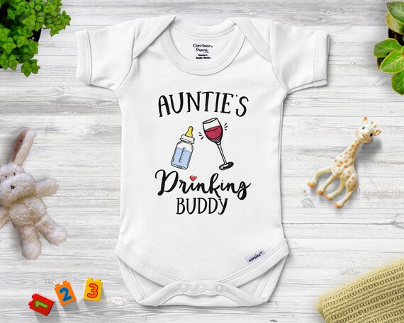 aunties drinking buddy onesie