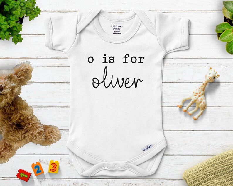 Personalized Baby Name Onesie® Custom Onesie® Boy Name Etsy