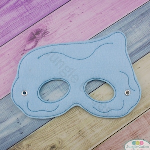 Blue Ghost  Mask (M085) I Kid&#39;s Mask, Dress-Up, Party Favors, Birthday Party, Halloween Costume, Pretend Play,  Felt Mask