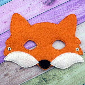 Fox  Mask (M071)  I Kid&#39;s Mask, Dress-Up, Party Favors, Birthday Party, Halloween Costume, Pretend Play,  Felt Mask