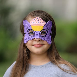 Cupcake  Mask (M211) I Kid&#39;s Mask, Dress-Up, Party Favors, Birthday Party, Halloween Costume, Pretend Play,  Felt Mask