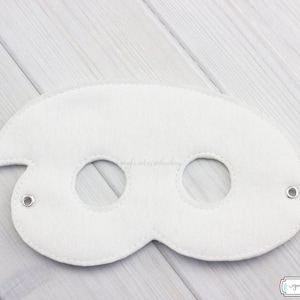 White Ghost  Mask (M115) I Kid&#39;s Mask, Dress-Up, Party Favors, Birthday Party, Halloween Costume, Pretend Play,  Felt Mask