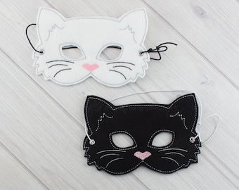 Cat Mask (MA024) I Kid's Mask, Dress-Up, Party Favors, Birthday Party, Halloween Costume, Pretend Play,  Felt Mask