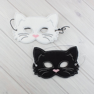 Cat Mask (MA024) I Kid&#39;s Mask, Dress-Up, Party Favors, Birthday Party, Halloween Costume, Pretend Play,  Felt Mask