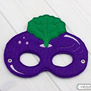 Beet  Mask (M264) I Kid&#39;s Mask, Dress-Up, Party Favors, Birthday Party, Halloween Costume, Pretend Play,  Felt Mask