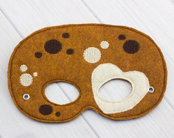 Pluto Planet  Mask (M265) I Kid's Mask, Dress-Up, Party Favors, Birthday Party, Halloween Costume, Pretend Play,  Felt Mask