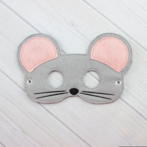 Mouse  Mask (M197) I Kid&#39;s Mask, Dress-Up, Party Favors, Birthday Party, Halloween Costume, Pretend Play,  Felt Mask