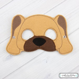 Dog  Mask (M169) I Kid&#39;s Mask, Dress-Up, Party Favors, Birthday Party, Halloween Costume, Pretend Play,  Felt Mask