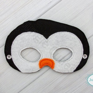 Penguin  Mask (M127) I Kid&#39;s Mask, Dress-Up, Party Favors, Birthday Party, Halloween Costume, Pretend Play,  Felt Mask